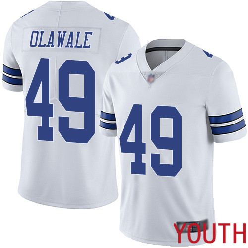 Youth Dallas Cowboys Limited White Jamize Olawale Road #49 Vapor Untouchable NFL Jersey->youth nfl jersey->Youth Jersey
